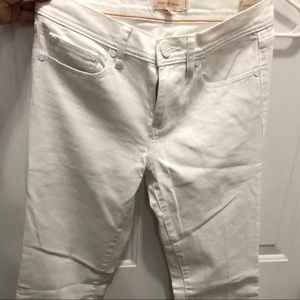 Tory Burch NWT SZ 27 White Jeans Logo